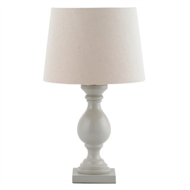 Endon Marsham Wooden Table Lamp with Ivory Linen Shade Endon Marsham Wooden Table Lamp with Ivory Linen Shade