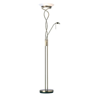 Endon Monaco Mother & Child Floor Lamp - Twist Design - Antique nickel Endon Monaco Mother & Child Floor Lamp - Twist Design - Antique nickel