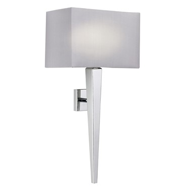 Endon Moreto Wall Light - Chrome - Grey Shade