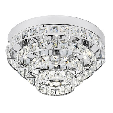 Endon Motown Flush Ceiling Light - Polished Chrome & Glass Beads - 4 Light Endon Motown Flush Ceiling Light - Polished Chrome & Glass Beads - 4 Light