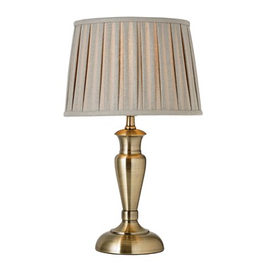 Endon Oslo Table Lamp 355mm - Antique Brass - Base Only Endon Oslo Table Lamp 355mm - Antique Brass - Base Only