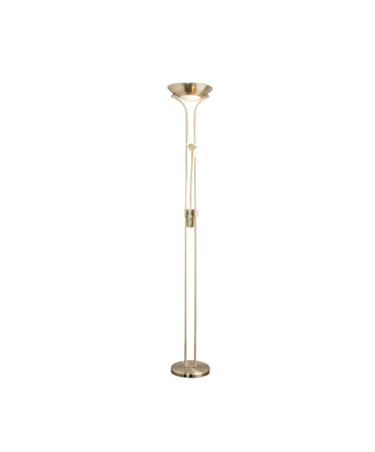 Mother and Child Floor Lamp - Antique Brass - Complete With LED Bulbs
