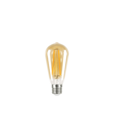 4W ES/Edison Screw ST64 Amber Vintage Filament LED Light Bulb - Warm White