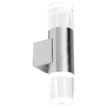 Endon Grant LED Diffuser Outdoor Wall Light - Polished Stainless Steel - IP44