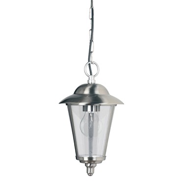 Endon Klien Outdoor Pendant Hanging Light - Polished Stainless Steel - IP44