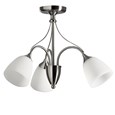 Franklin Ceiling 3 Light Complete With Opal Glass - Satin Nickel