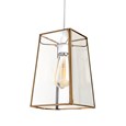 Beaumont Clear Glass Ceiling Pendant Shade - Antique Brass