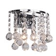 Senza Chrome & Crystal Ball Droplets Double Wall Light