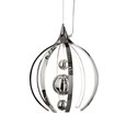 Modern Chrome LED Ceiling Pendant Light Fixture - 3 Baubles