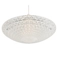 Crystal Ceiling Uplighter - Non Electric Pendant Shade - Easy Fit Light - Glass