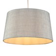 Grey Hessian Pendant Ceiling Light Shade - 35cm - Replacement Shade - Shade Only