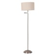 Swing Arm Floor Lamp Satin Silver