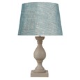 Fengate Grey Table Lamp CW Blue Gold Shade