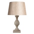 Fengate Grey Table Lamp with Blue Gold Shade