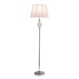 Hannah Chrome & Crystal Standard Floor Lamp & Ivory String Shade