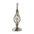 Queenswood Classic Barley Twist Table Lamp Base Only - Silver Chrome