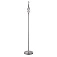 Queenswood Traditional Barley Twist Satin Silver Floor Lamp - Base Only