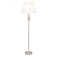 Queenswood Silver Floor Lamp with Ivory Pleated Shade