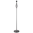 Queenswood Traditional Barley Twist Pewter Grey Floor Lamp - Base Only
