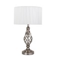 Queenswood Table Lamp Silver - Ivory String Shade