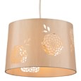 Lacy Bloom Stencil Champagne Gold Ceiling Light Lamp Shade - 30cm - Shade Only