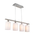 Korus 4 Bar Light with White Shade - Ceiling Light
