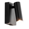 LIMA BLACK WALL LIGHT LED SWITCHED