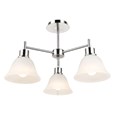 Modern Corsica Silver 3 Light with Glass Shades - Ceiling Light