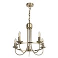 Islington Modern Antique 5-Light Ceiling Chandelier - Brass Hoop/Ring Design