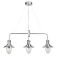 Fisherman Satin Silver Bar Pendant Ceiling Light