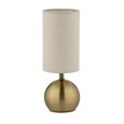 Bedford Modern Brass Brushed Metal Ball Small Touch Control Table Lamp