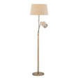 Shaded Mother & Child Floor Lamp with Natural Linen Shades