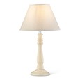 Camden Modern Candlestick Table Lamp with Natural Linen Shade - Cream & Gold