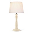 Camden Modern Candlestick Table Lamp with Cotton Pleated Shade - Cream & Gold