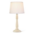 Camden Candlestick Table Lamp with Cotton Pleated Shade - Cream & Gold