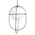 Luna Single Opal Glass Pendant Ceiling Light