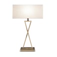 X Statement Table Lamp Antique CW CW Ivory Shade