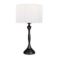 Messini Black Table Lamp - White String Shade