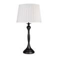 Messini Black CW Ivory Pleat Shade Table Lamp