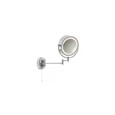 Searchlight Bathroom Adjustable Arm Mirror Light - Chrome - Pull Cord