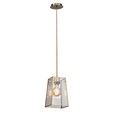 Beaumont Antique Brass Lantern Pendant Ceiling Light with Braided Cable