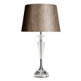 Kwartz Chrome Table Lamp with Dark Charcoal Shade
