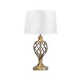 Hepburn Large Barley Twist Antique Brass Traditional Table Lamp with Ivory Pleat