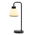 Arch Black Vintage Industrial Table Lamp with St Tropez Glass Shade