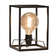 Chapel Matt Black Industrial Style Cage Table Lamp
