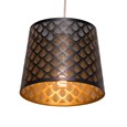 Midas Black Gold Steel Stencil Ceiling Light Pendant Shade Only