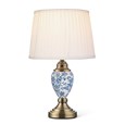 Bailey Small Table Lamp Printed Ivory/Blue
