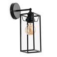 Quattro Modern Matt Black Frame Wall Light