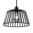 Lyon 30cm Flat Wire Mat Black Shade with Black Suspension