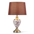 Hepburn Red Printed / Antique Table Lamp with Red Shade
